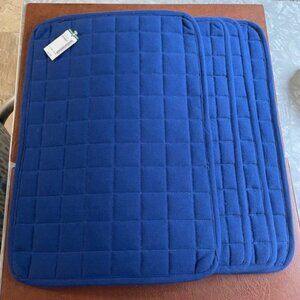 NWT SIMONS Royal Blue Waffled Placemat set of 4